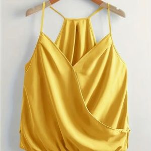 V-neck Wrap Cami Top: Sexy Spaghetti Strap, Women's Fashion